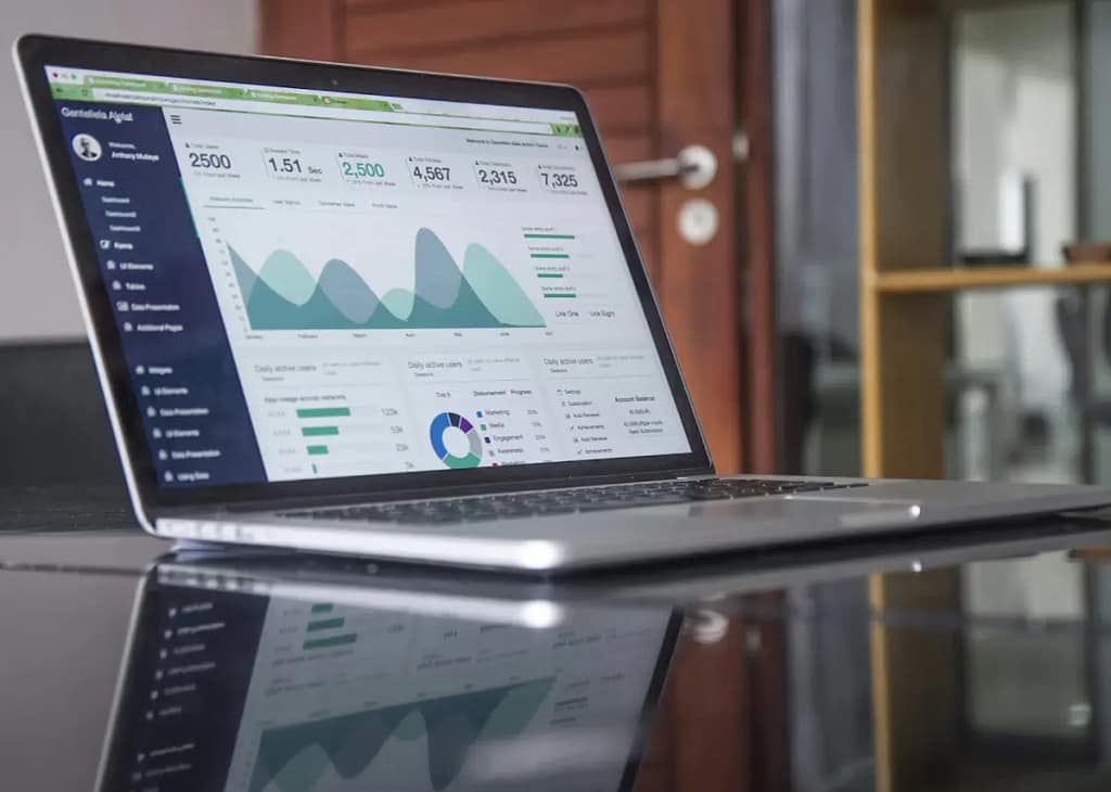 Operator analytics dashboard showing growth metrics and execution performance tracking