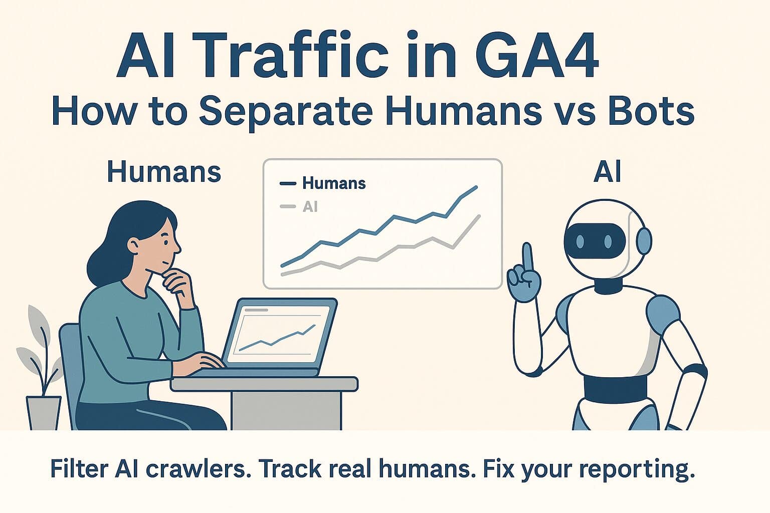 AI Traffic in GA4: How to Separate Humans vs Bots